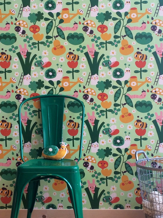 Behang Moestuin