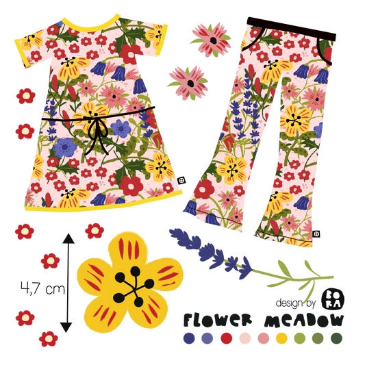 Stof Flower meadow