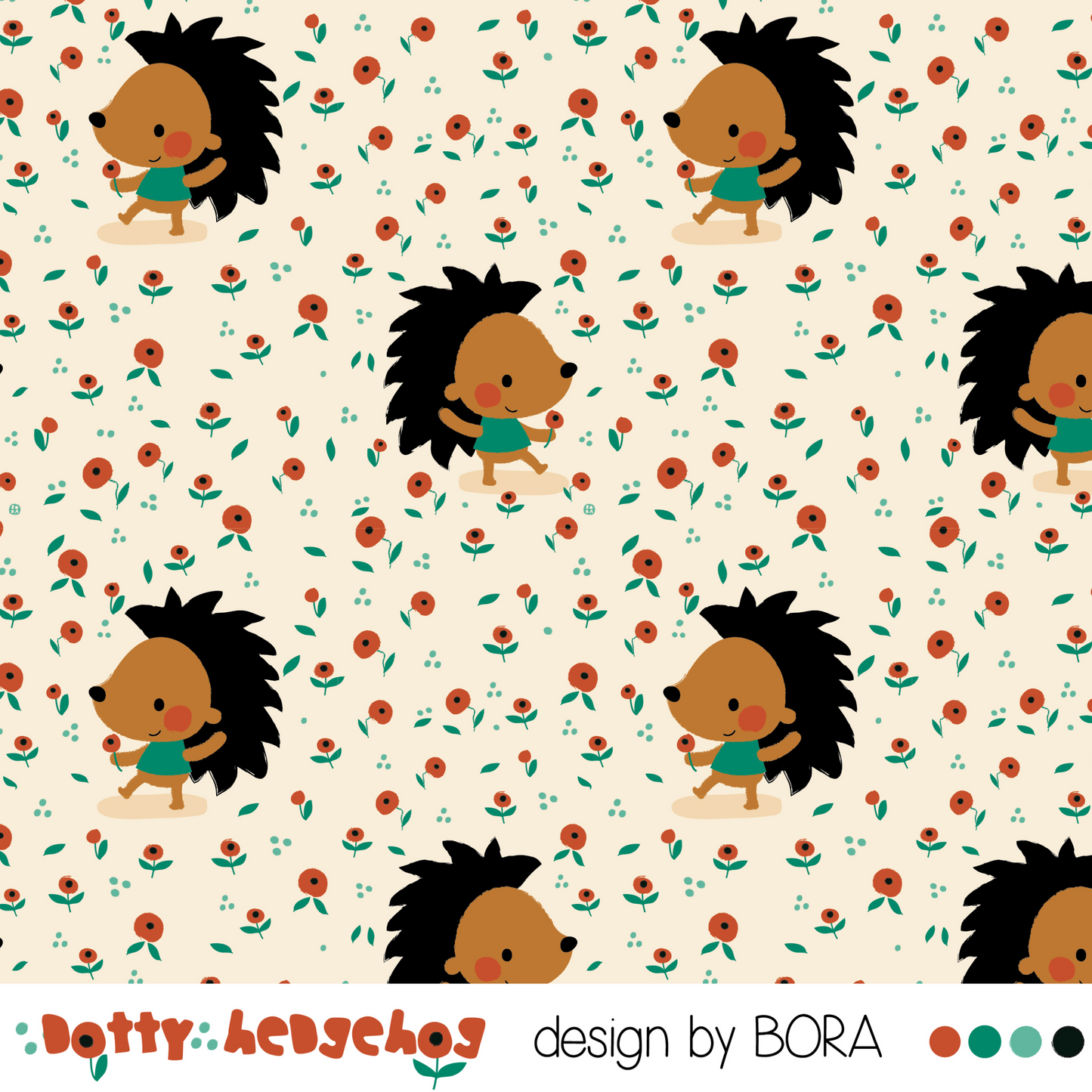 Stof Dotty hedgehog