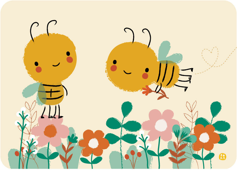 Save the bees - postkaart