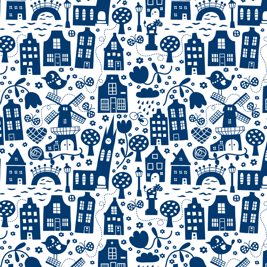 Stof Delfts Blauw