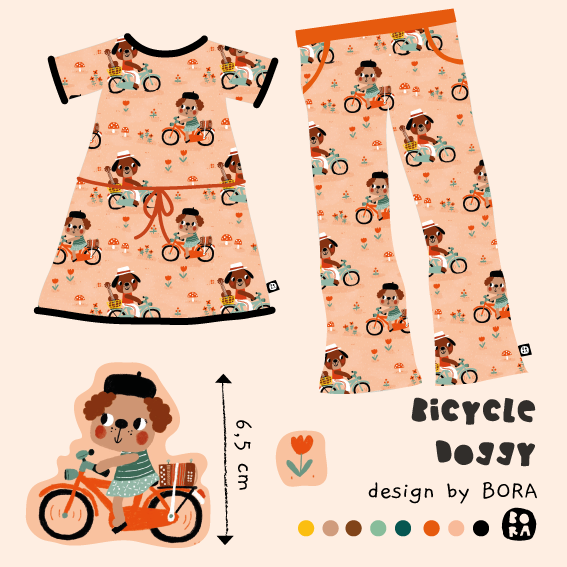 Stof bicycle doggy