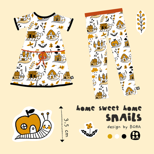 Stof sweat home snails