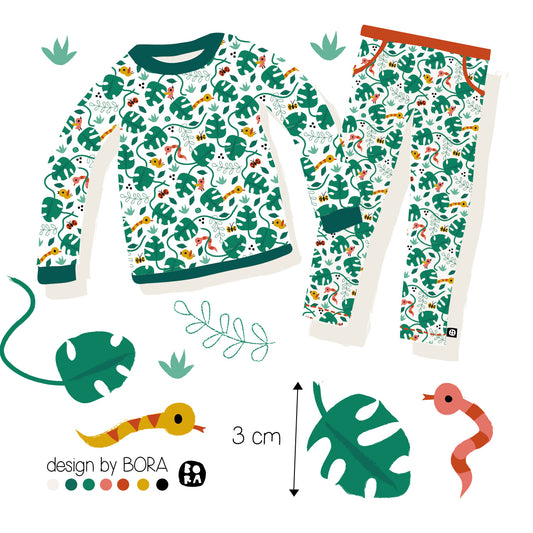 Stof Monstera Jungle