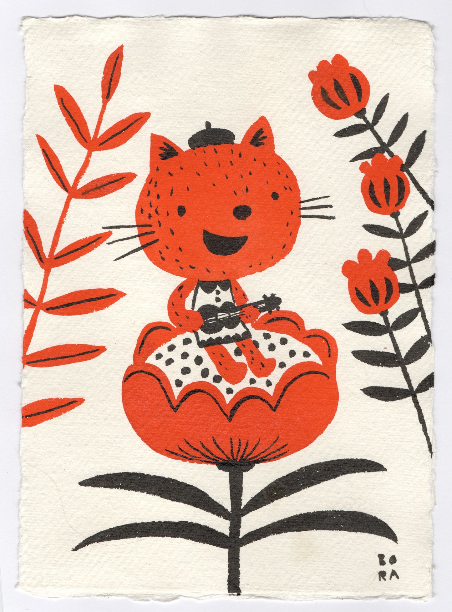 Musican friends - Cat with Ukelele