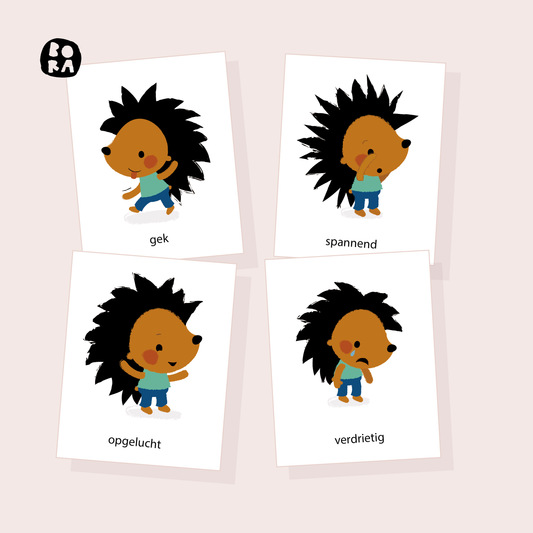 Emotie kaarten 10 kaarten PDF download