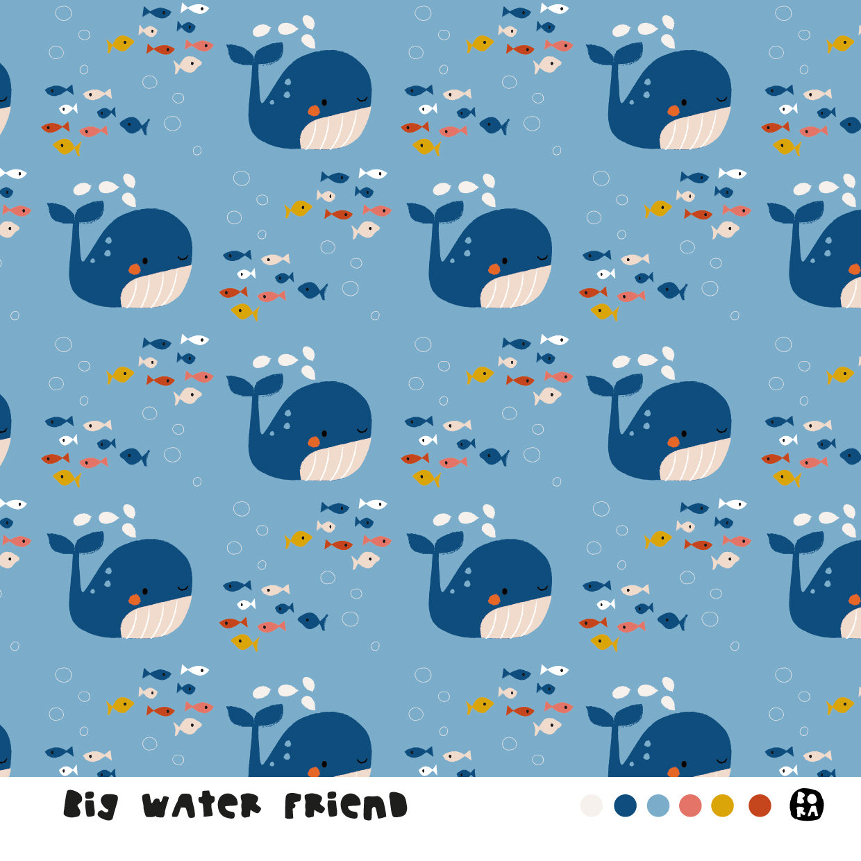 Stof Big water friends