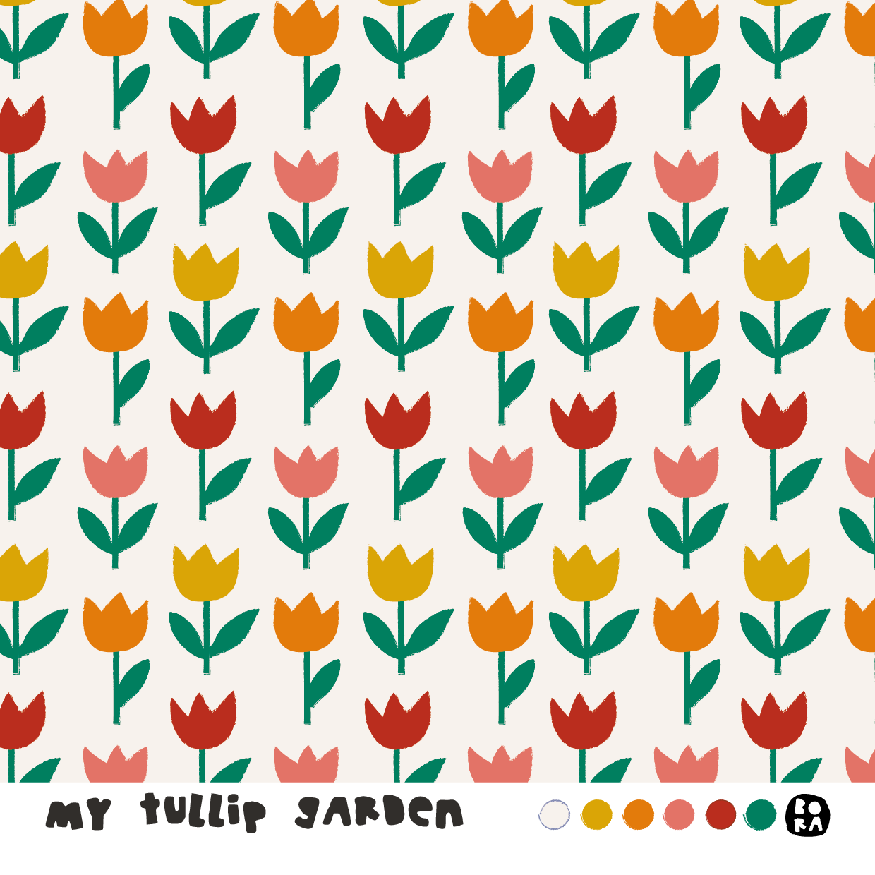 Stof My Tullips Garden