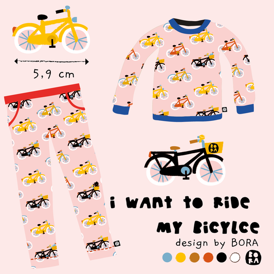 Stof happy bicycle