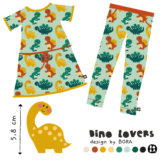 Stof dino lovers