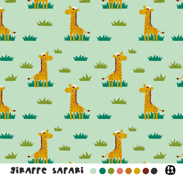 Stof Giraffe Safari