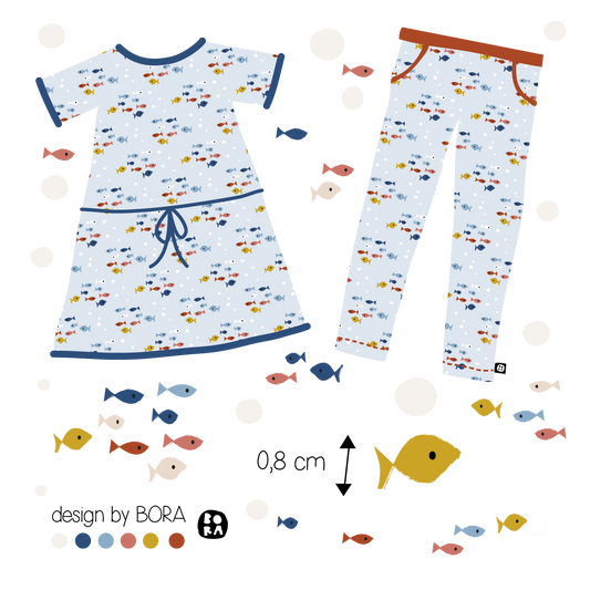 Stof Little Fish