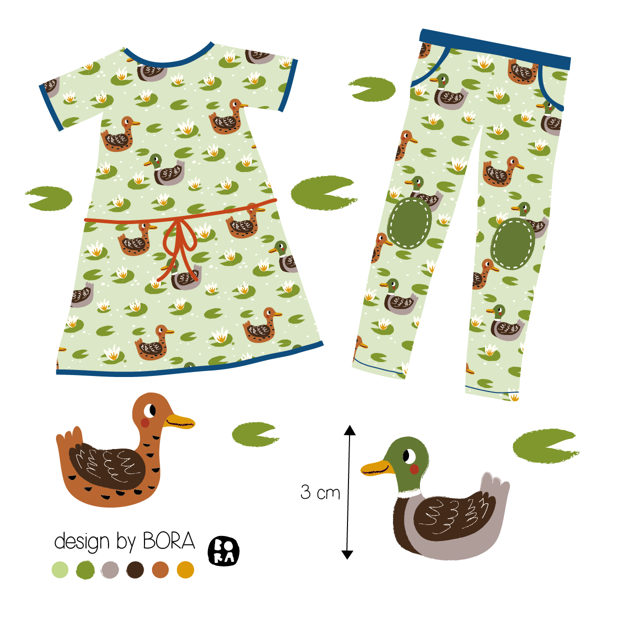 Stof Wild ducks