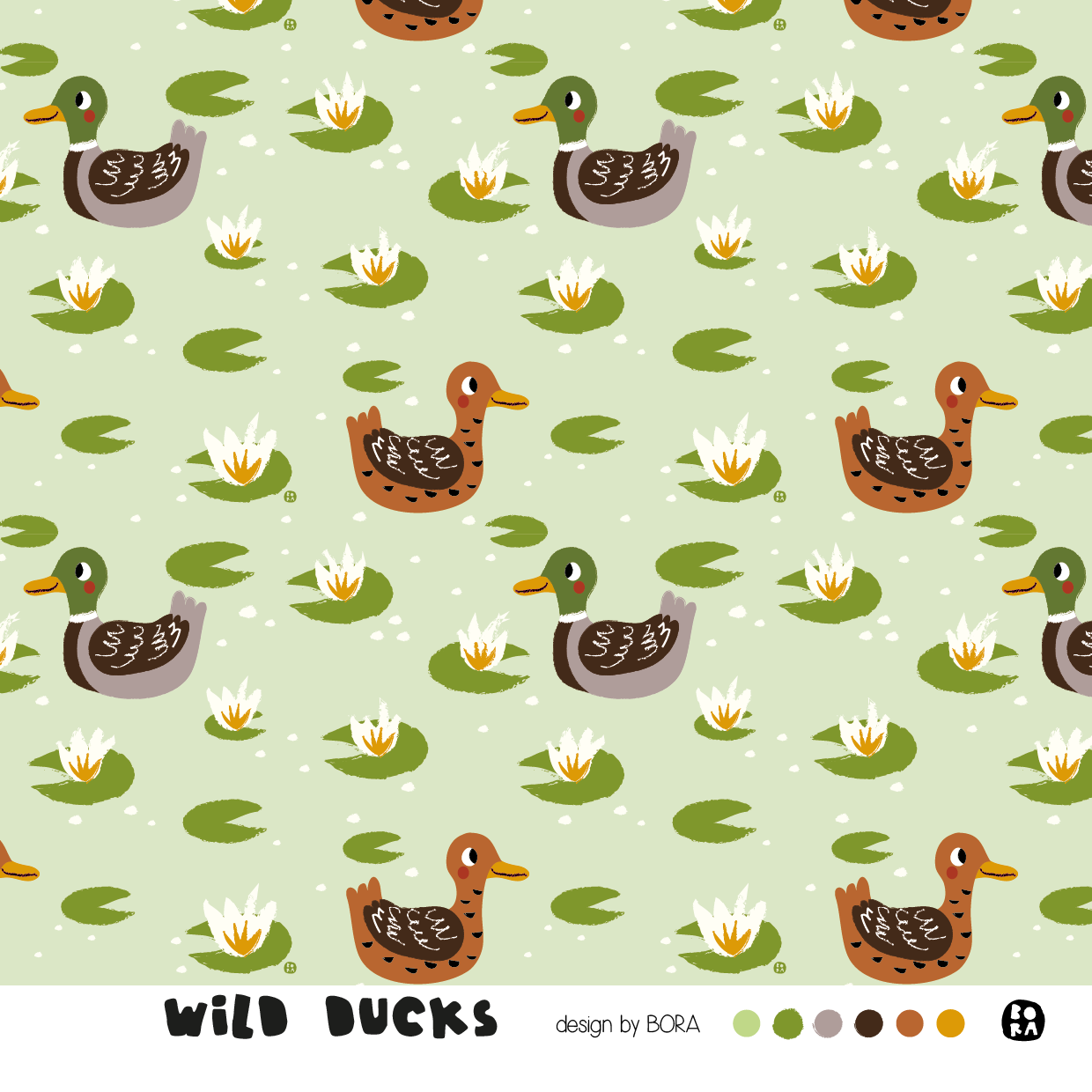 Stof Wild ducks