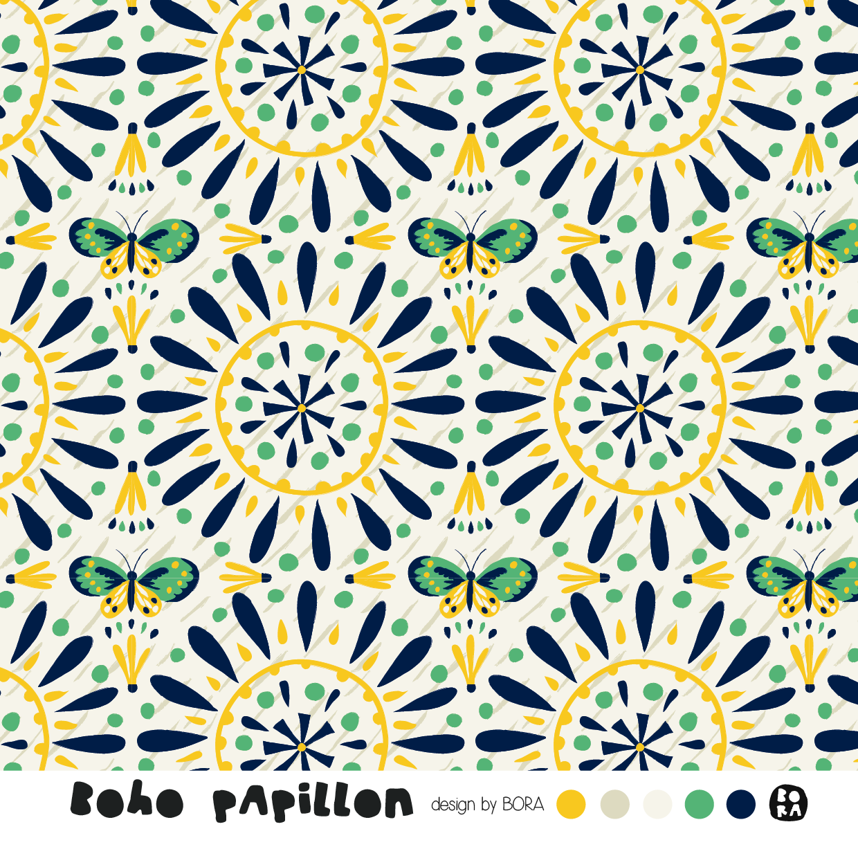 Stof Boho Papillon