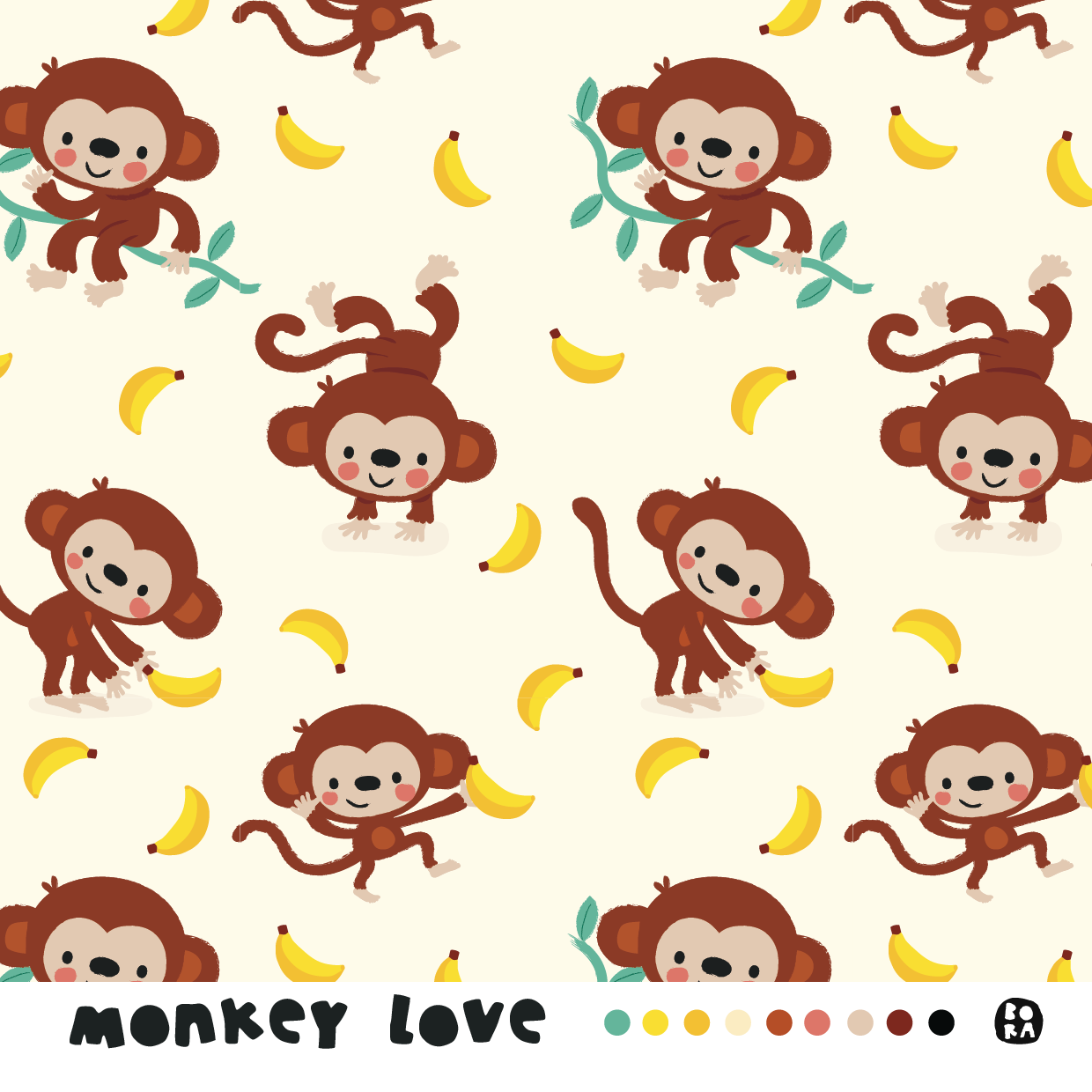 Stof Monkey love