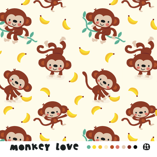 Stof Monkey love