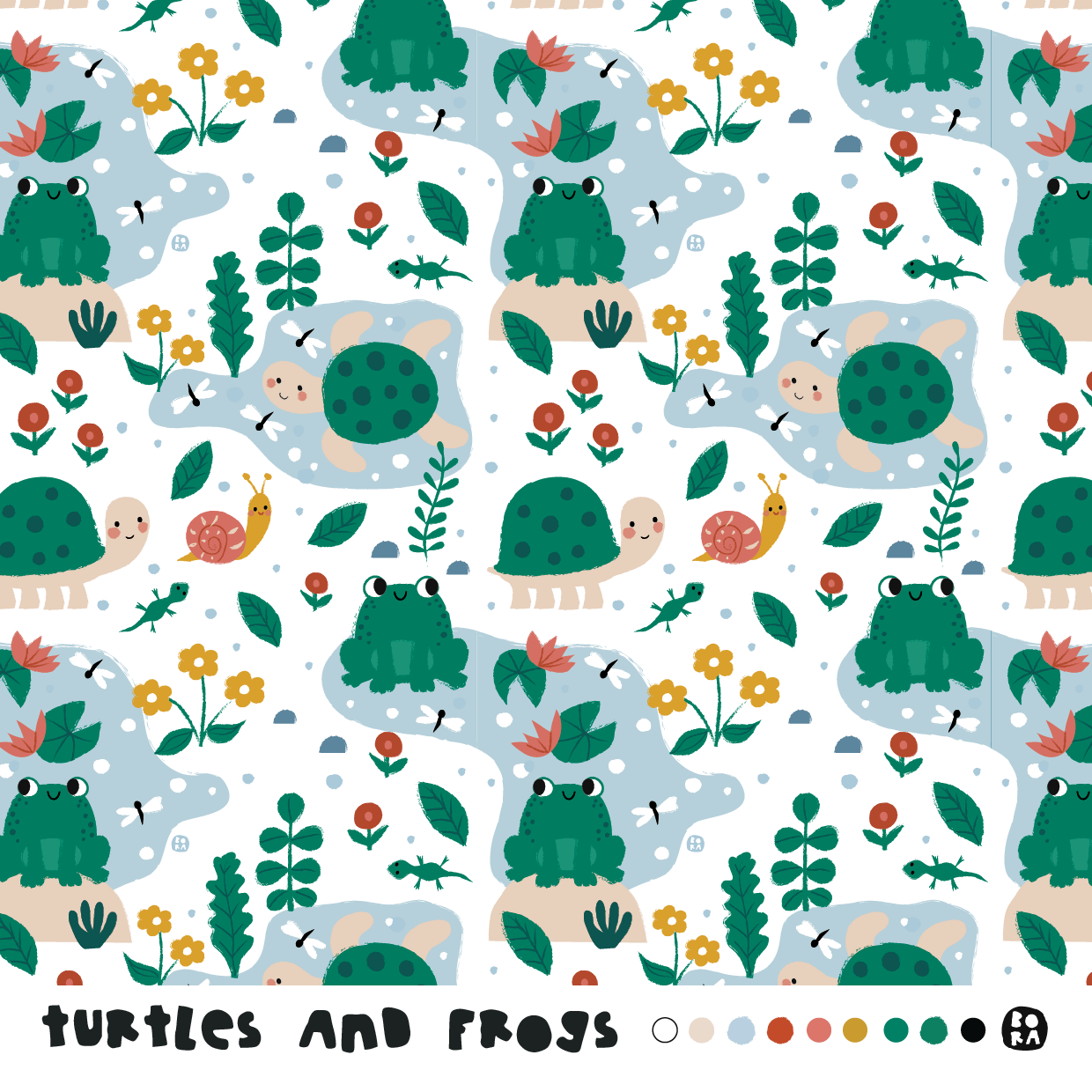 Stof Turtles and Frogs