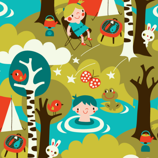 Stof Camping Retro