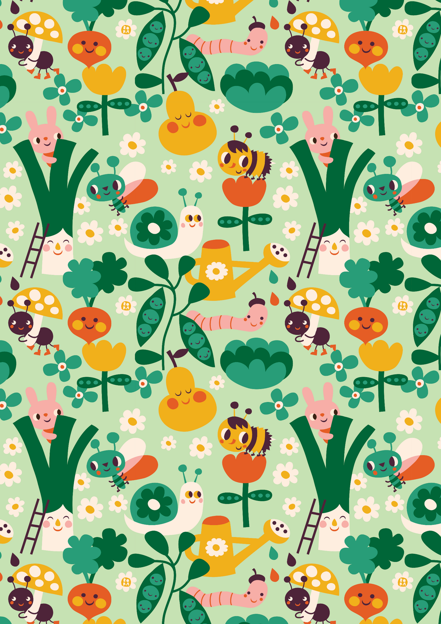 Behang Moestuin