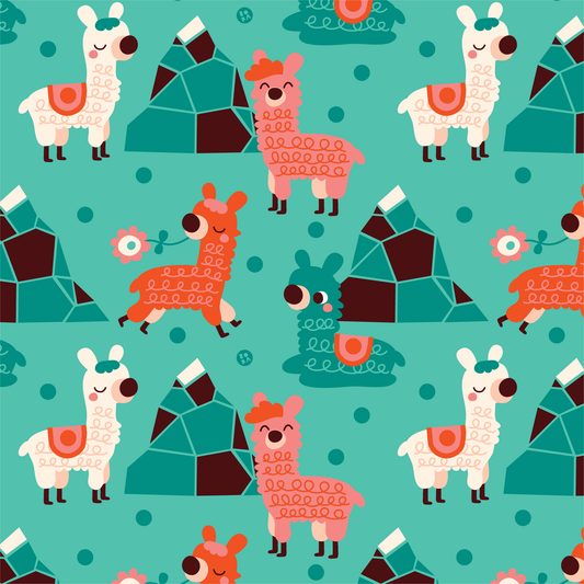 Stof alpaca Mintgroen