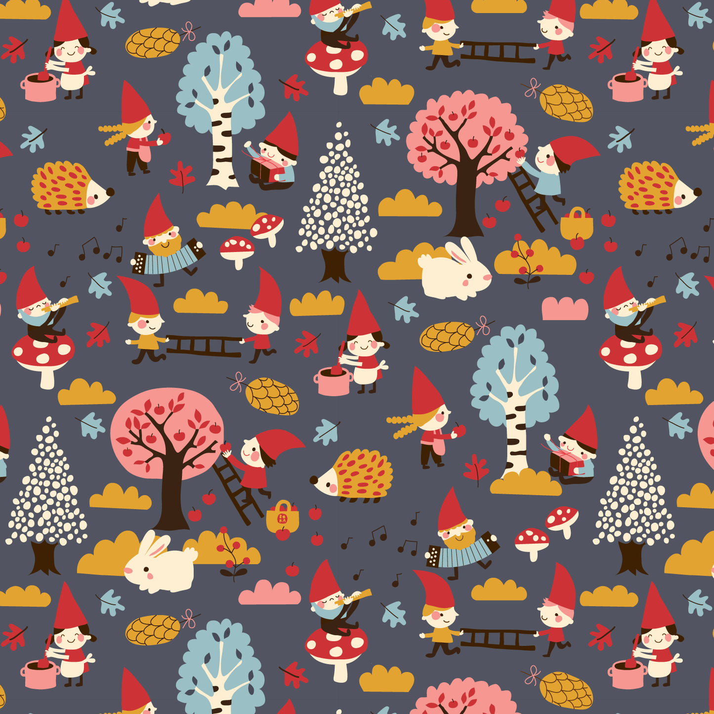 Stof Busy Gnomes
