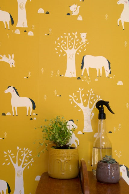Behang Paarden