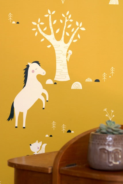 Behang Paarden