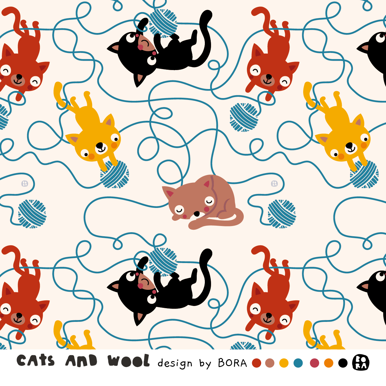 Stof cat and wool