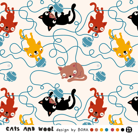 Stof cat and wool
