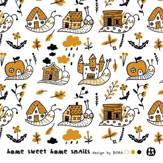 Stof sweat home snails