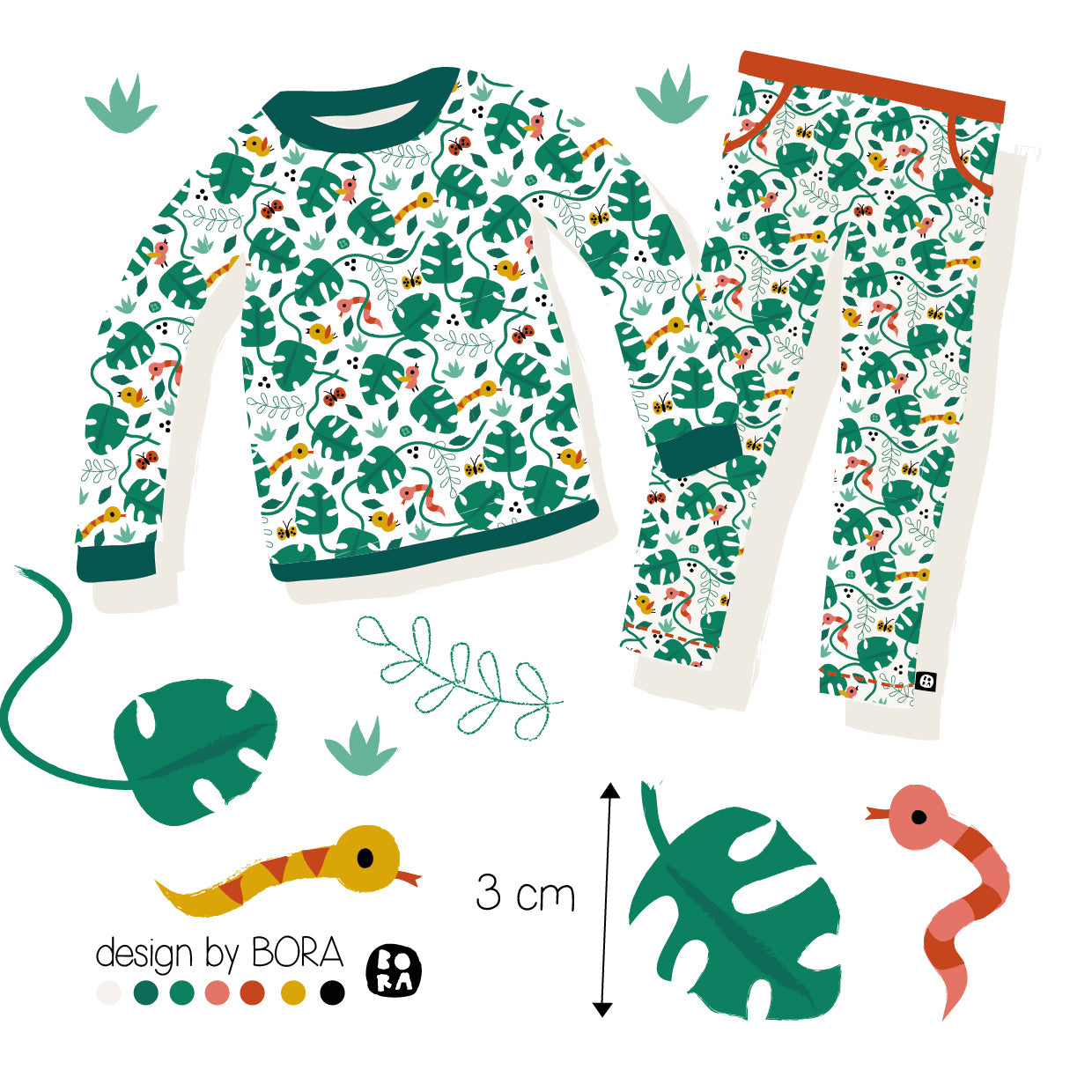 Stof Monstera Jungle