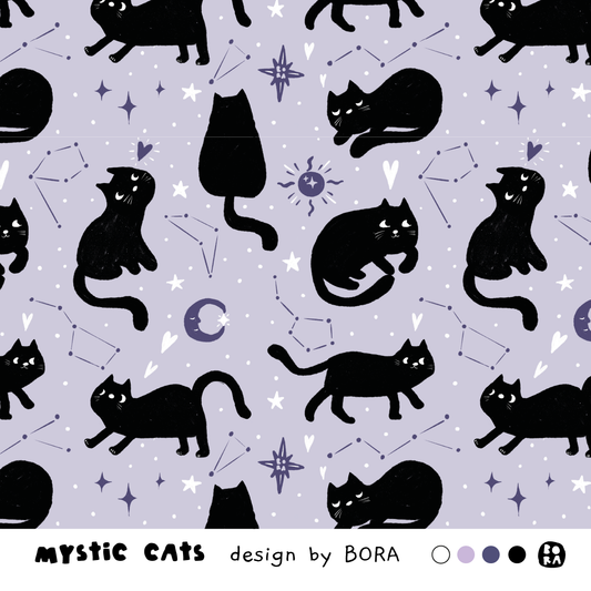 Stof Mystic Cats