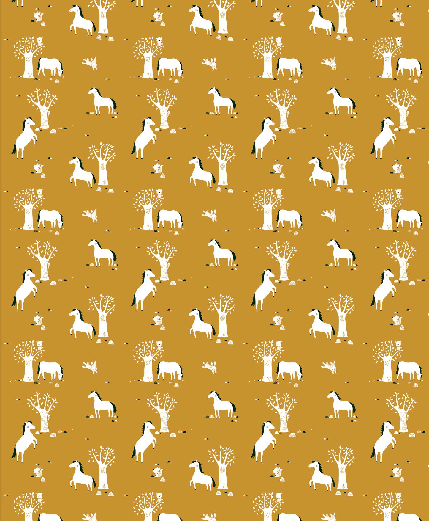 Behang Paarden