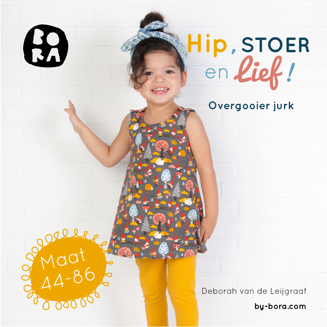Overgooier jurkje - Naaipatroon printbare PDF