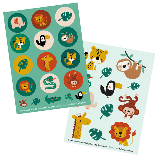 Stickers- Jungle dieren