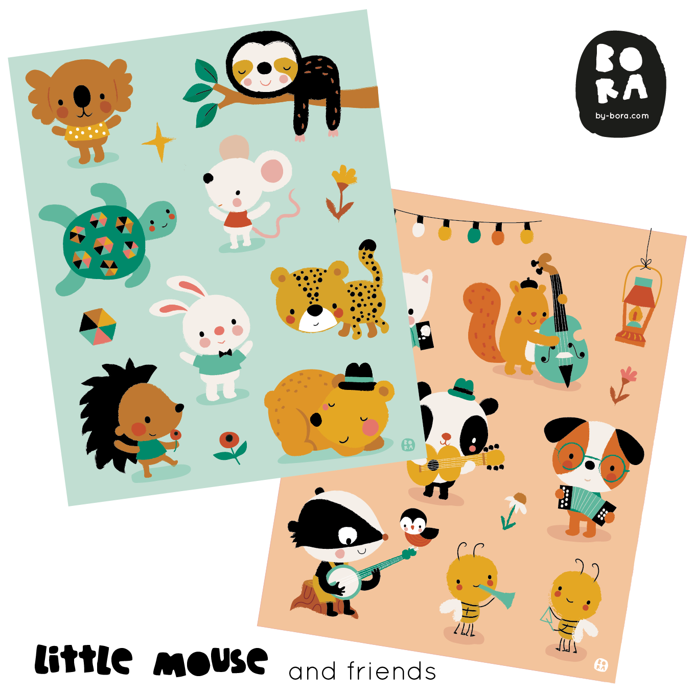 Stickers- little mouse and friends