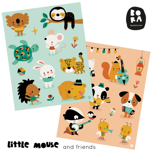 Stickers- little mouse and friends