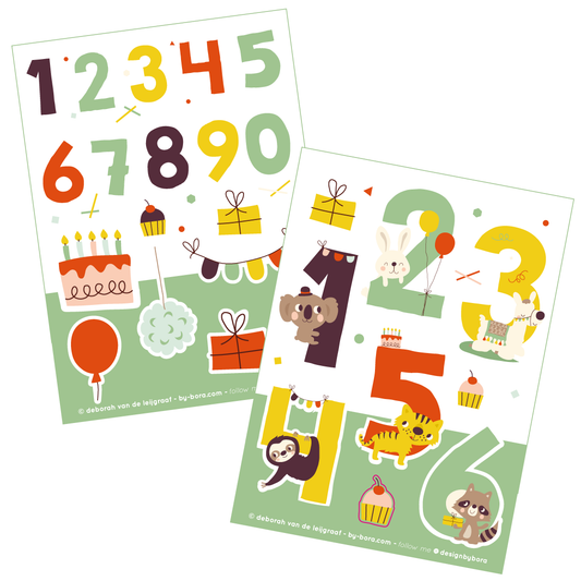 Stickers- Numbers