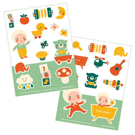 Stickers- Hello Baby
