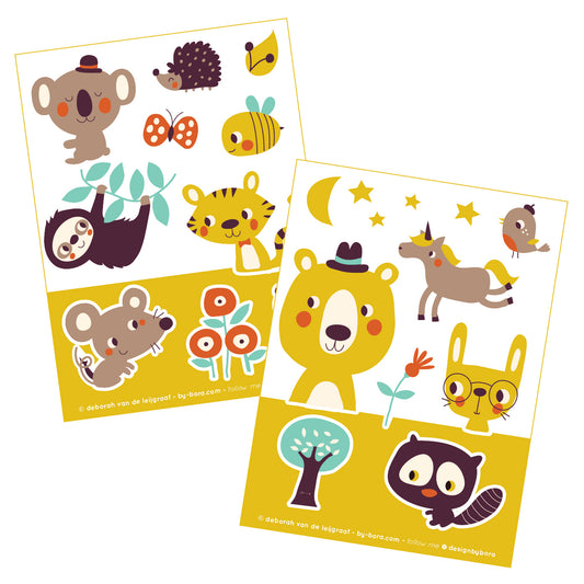Stickers- Hide and Seek- dieren