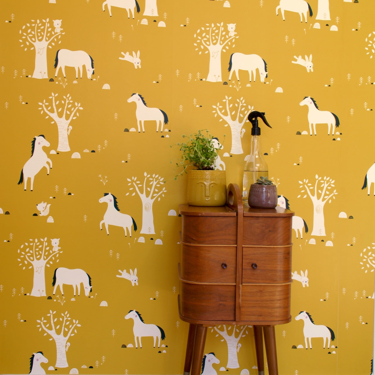 Behang Paarden