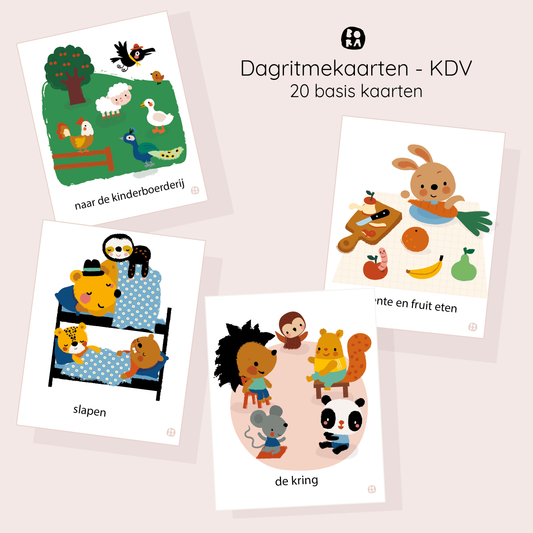 Dagritmekaarten voor de kleuterklas -Digitaal product PDF