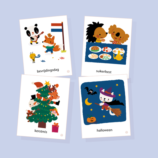 Dagritmekaarten - Feestdagen - uitbreidingsset -Digitaal product PDF