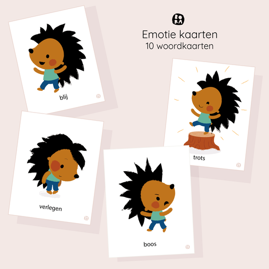 Emotie kaarten 10 kaarten PDF download